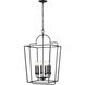 Corona 6 Light 18 inch Matte Black Pendant Ceiling Light
